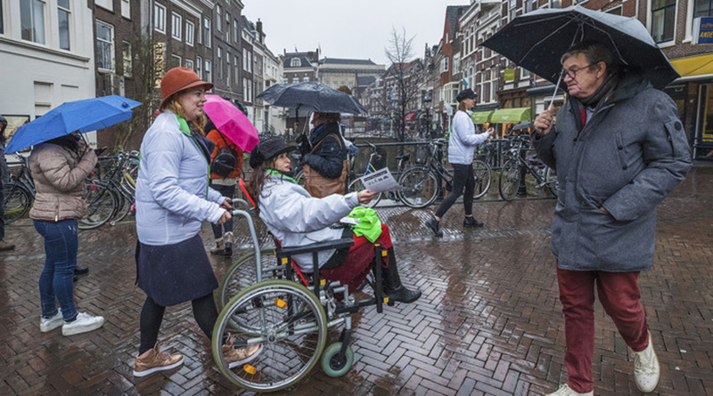 D66 voert actie voor een rolstoelvriendelijk Utrecht